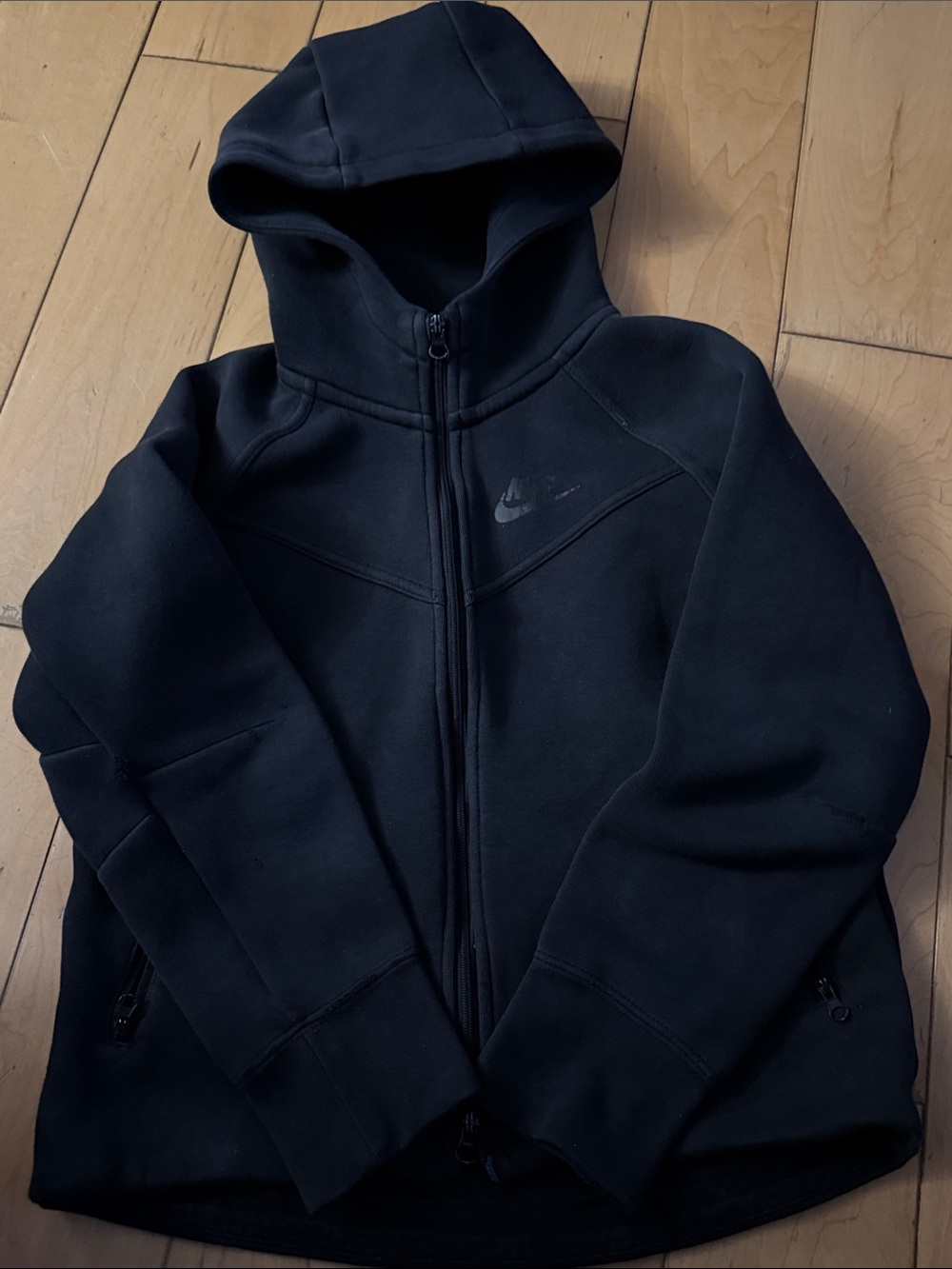 Nike Black Full-Zip Hooded Performance Jacket